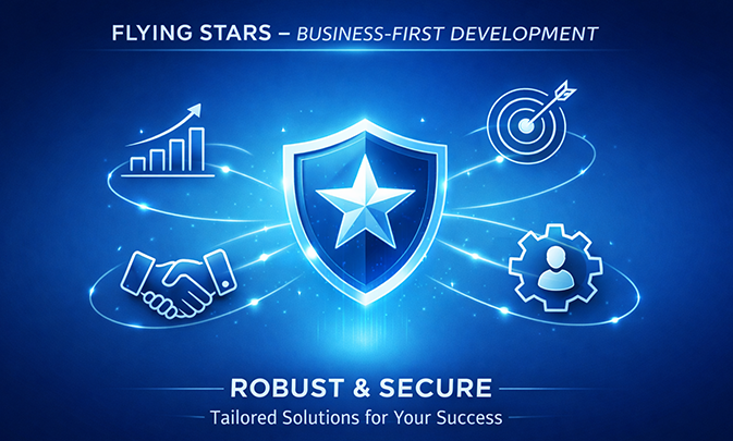 Secure web portal development dashboard for businesses